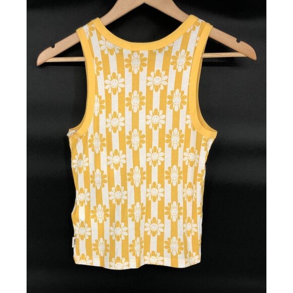 NWT Billabong Smiley Little Smiles Daisy Print Tank Top Womens XS Sustainable - Picture 3 of 10